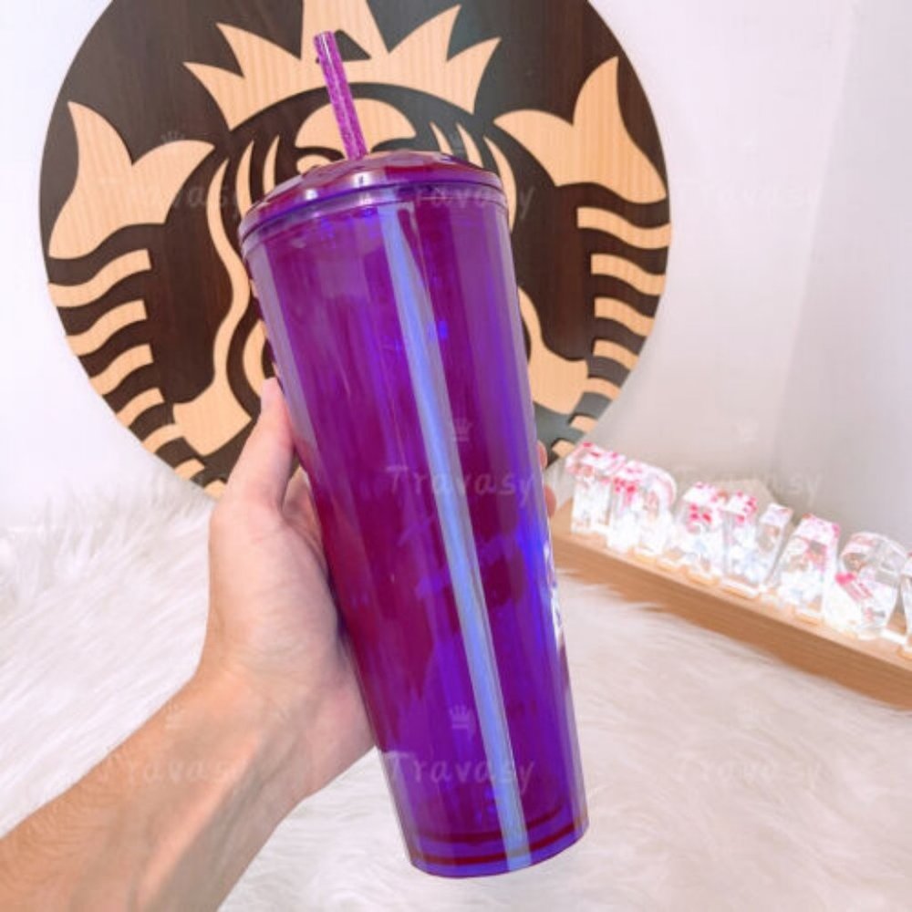 COPY - 2022 Starbucks Purple Dome Cold Cup Straw Cup 24oz tumbler with
